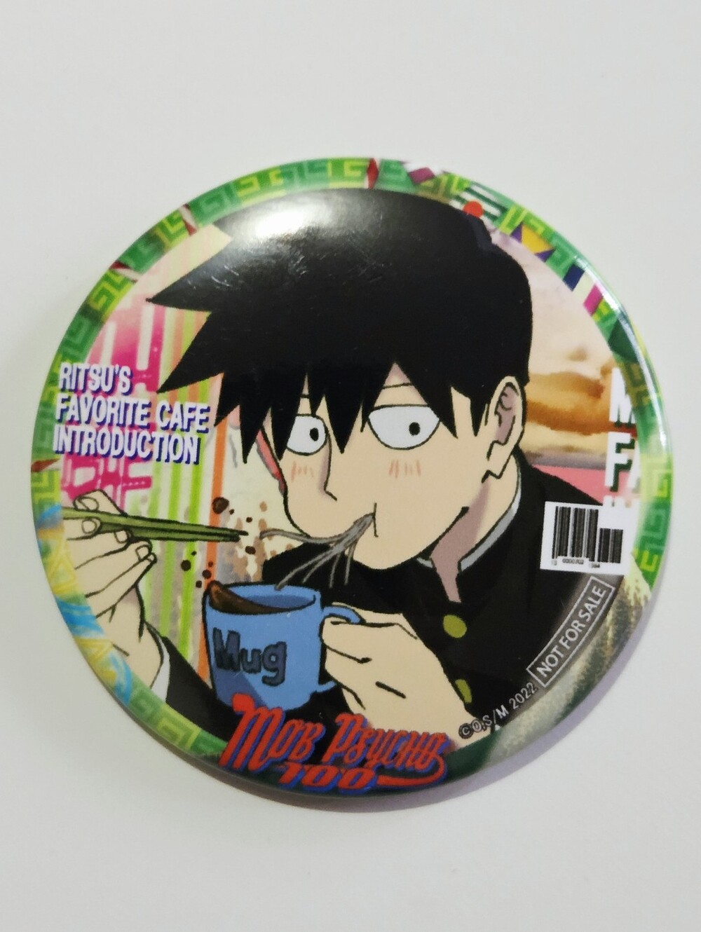 *4 for $20* Mob Psycho 100 Ritsu Kageyama Can Badge Pin Button - Bandai